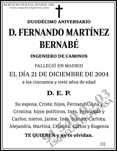 Fernando Martínez Bernabé